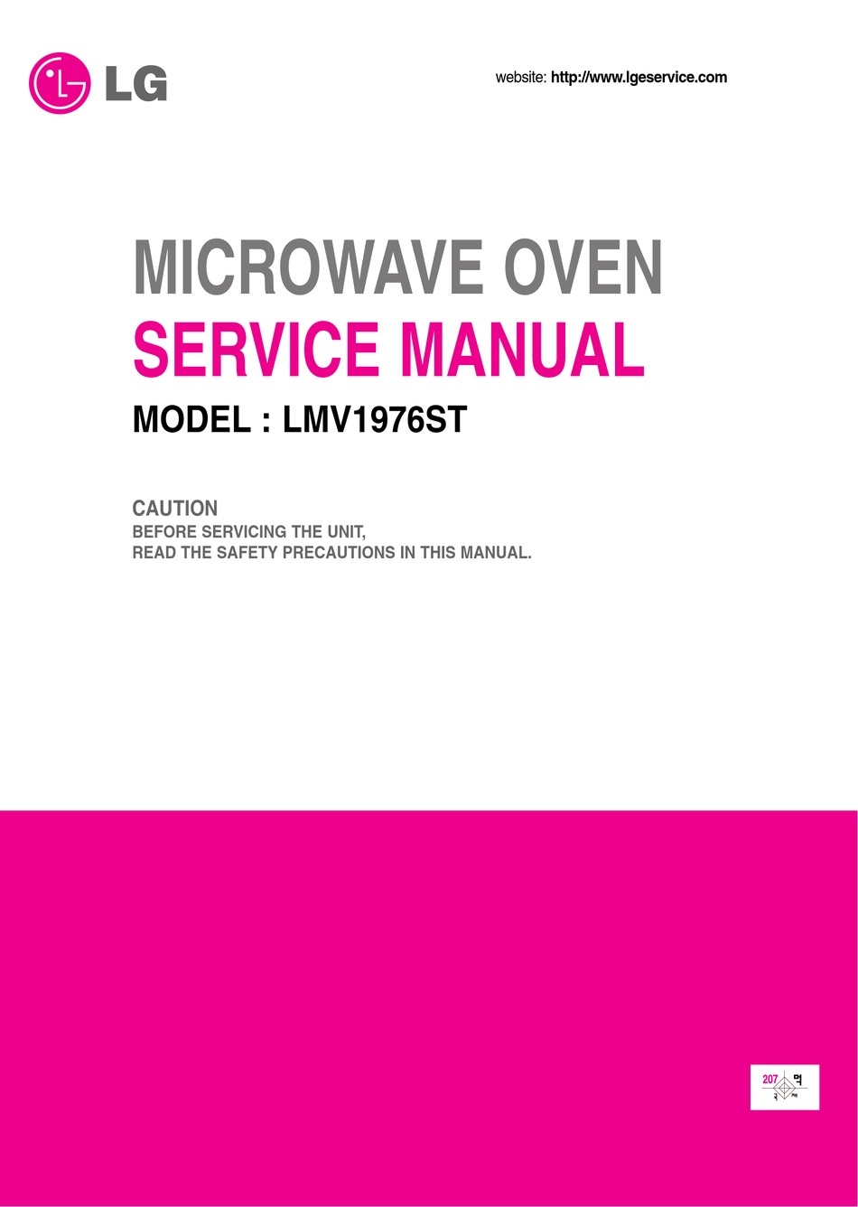 LG LMV1976ST SERVICE MANUAL Pdf Download ManualsLib