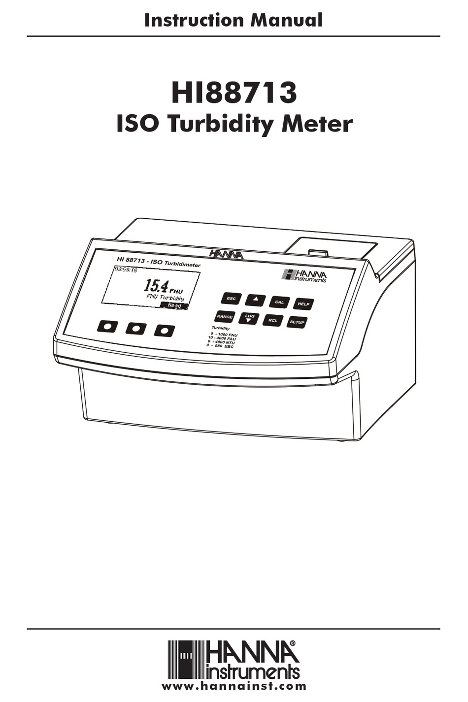 HANNA INSTRUMENTS HI8871301 INSTRUCTION MANUAL Pdf Download ManualsLib