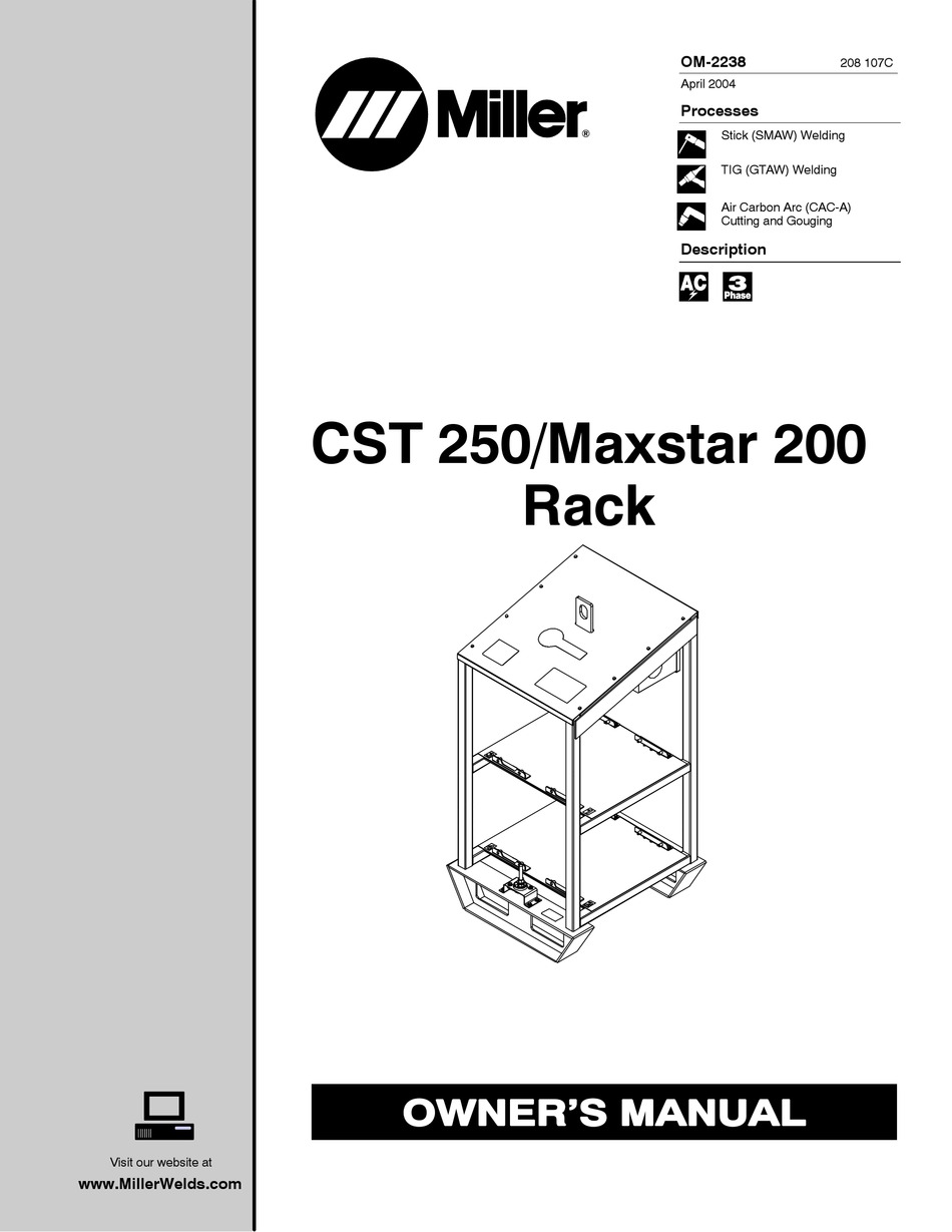 MILLER CST 250 OWNER