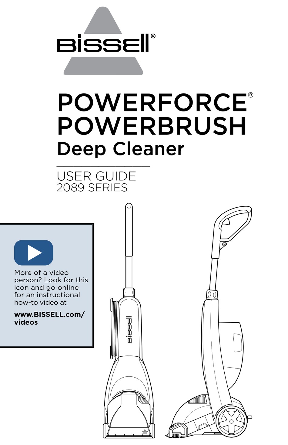 BISSELL POWERFORCE 2089 SERIES USER MANUAL Pdf Download | ManualsLib