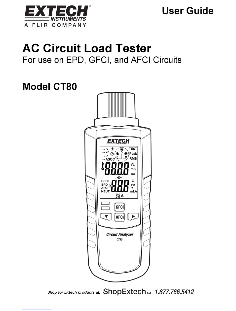 FLIR EXTECH CT80 USER MANUAL Pdf Download | ManualsLib