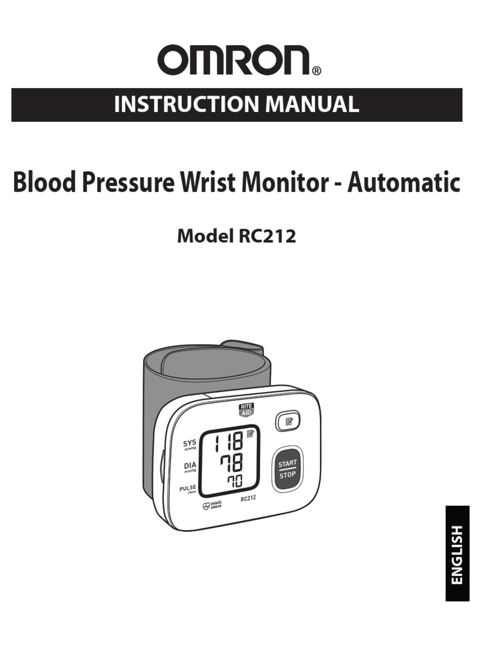 OMRON RC212 INSTRUCTION MANUAL Pdf Download | ManualsLib