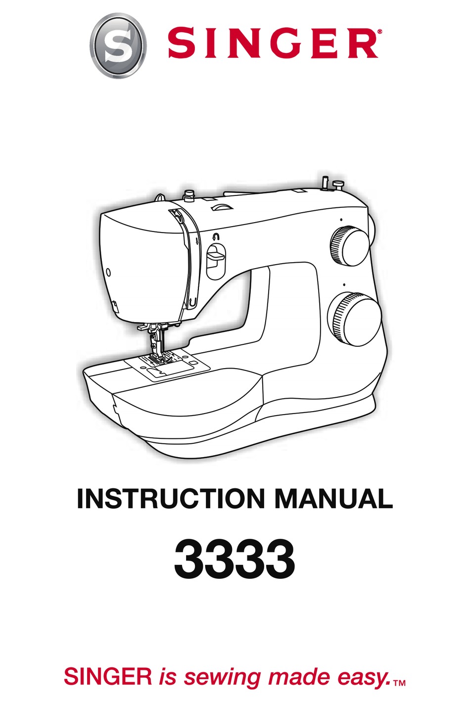 SINGER 3333 INSTRUCTION MANUAL Pdf Download | ManualsLib