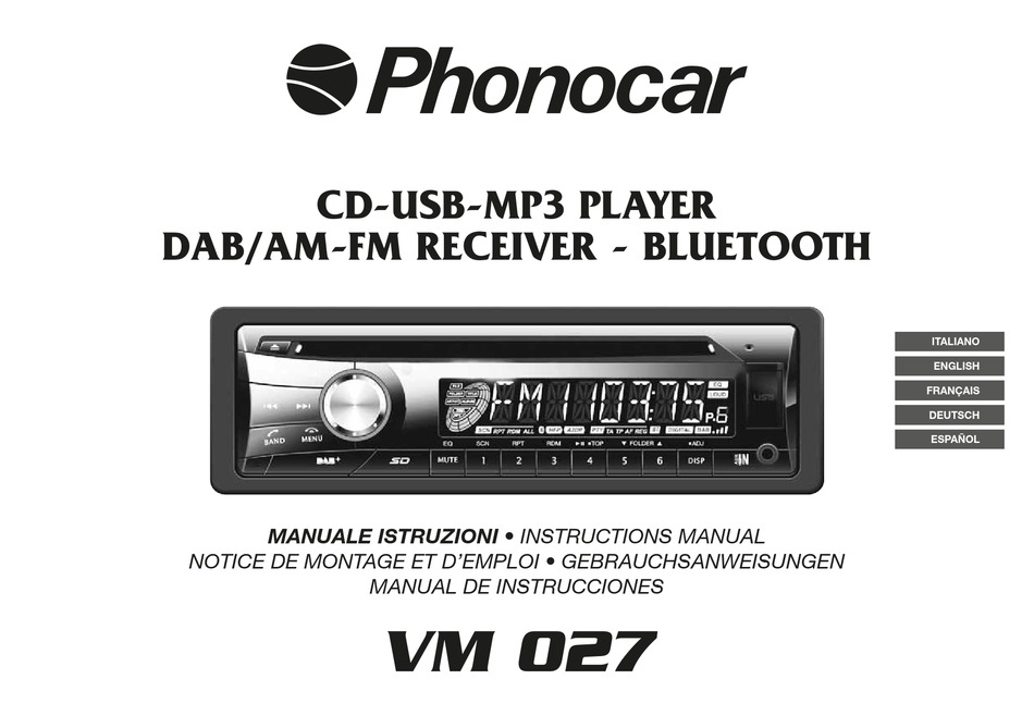 PHONOCAR VM 027 INSTRUCTION MANUAL Pdf Download ManualsLib
