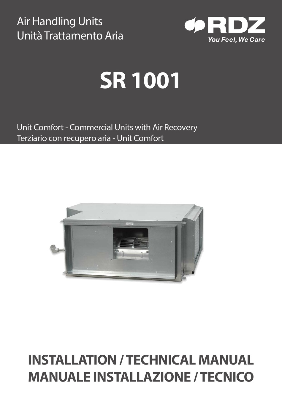 RDZ SR 1001 INSTALLATION AND TECHNICAL MANUAL Pdf Download ManualsLib