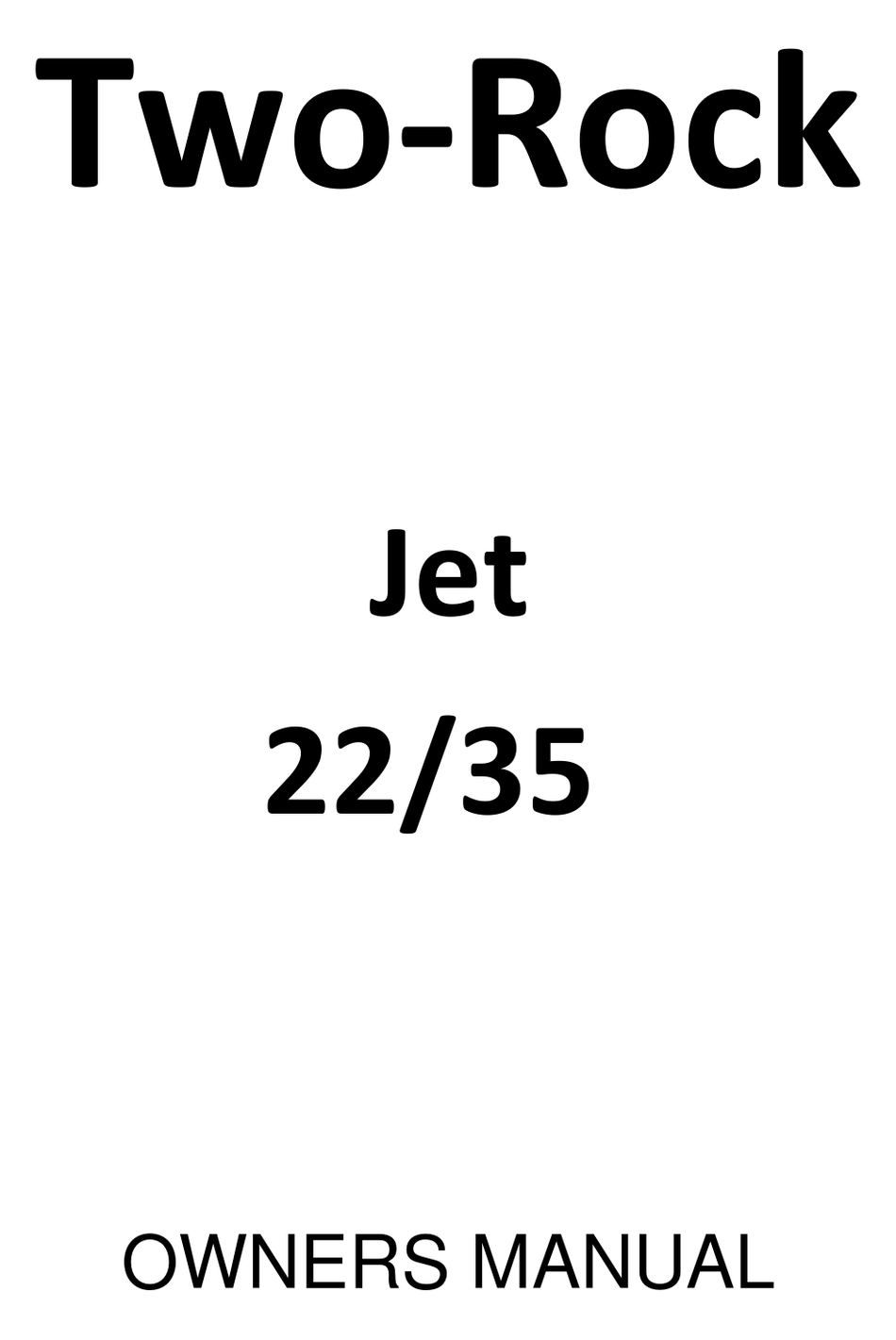 TWOROCK JET 22 OWNER'S MANUAL Pdf Download ManualsLib