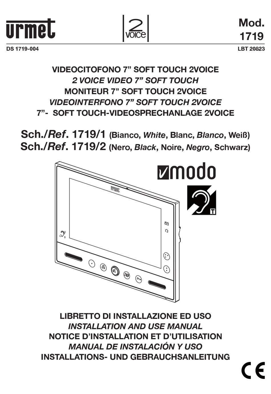 Urmet Domus Modo Installation And Use Manual Pdf Download Manualslib