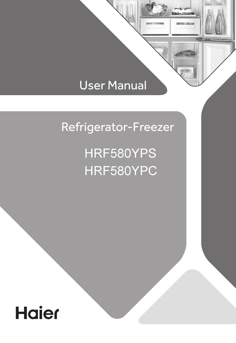 HAIER HRF580YPS USER MANUAL Pdf Download ManualsLib