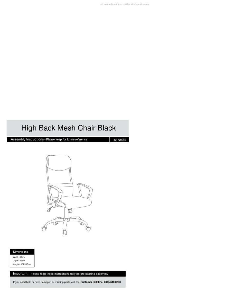 ARGOS 6172884 ASSEMBLY INSTRUCTIONS MANUAL Pdf Download ManualsLib