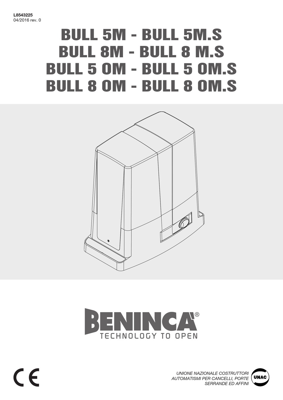 BENINCA BULL 5 OM MANUAL Pdf Download ManualsLib