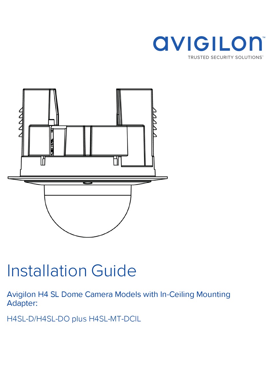 AVIGILON H4SL-MT-DCIL INSTALLATION MANUAL Pdf Download | ManualsLib