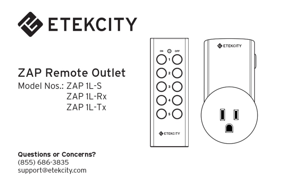 ETEKCITY ZAP 1LS MANUAL Pdf Download ManualsLib