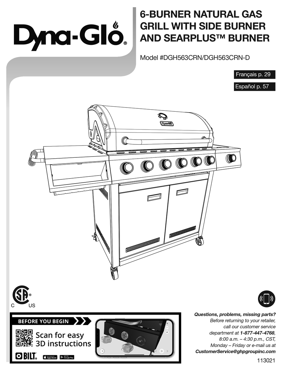DYNAGLO DGH563CRN INSTRUCTIONS MANUAL Pdf Download ManualsLib