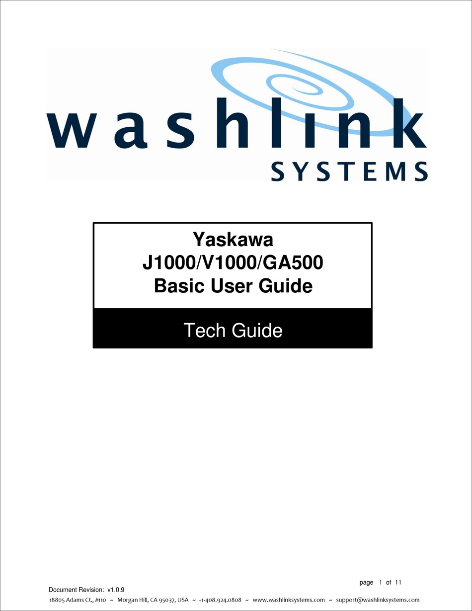 YASKAWA J1000 USER MANUAL Pdf Download ManualsLib