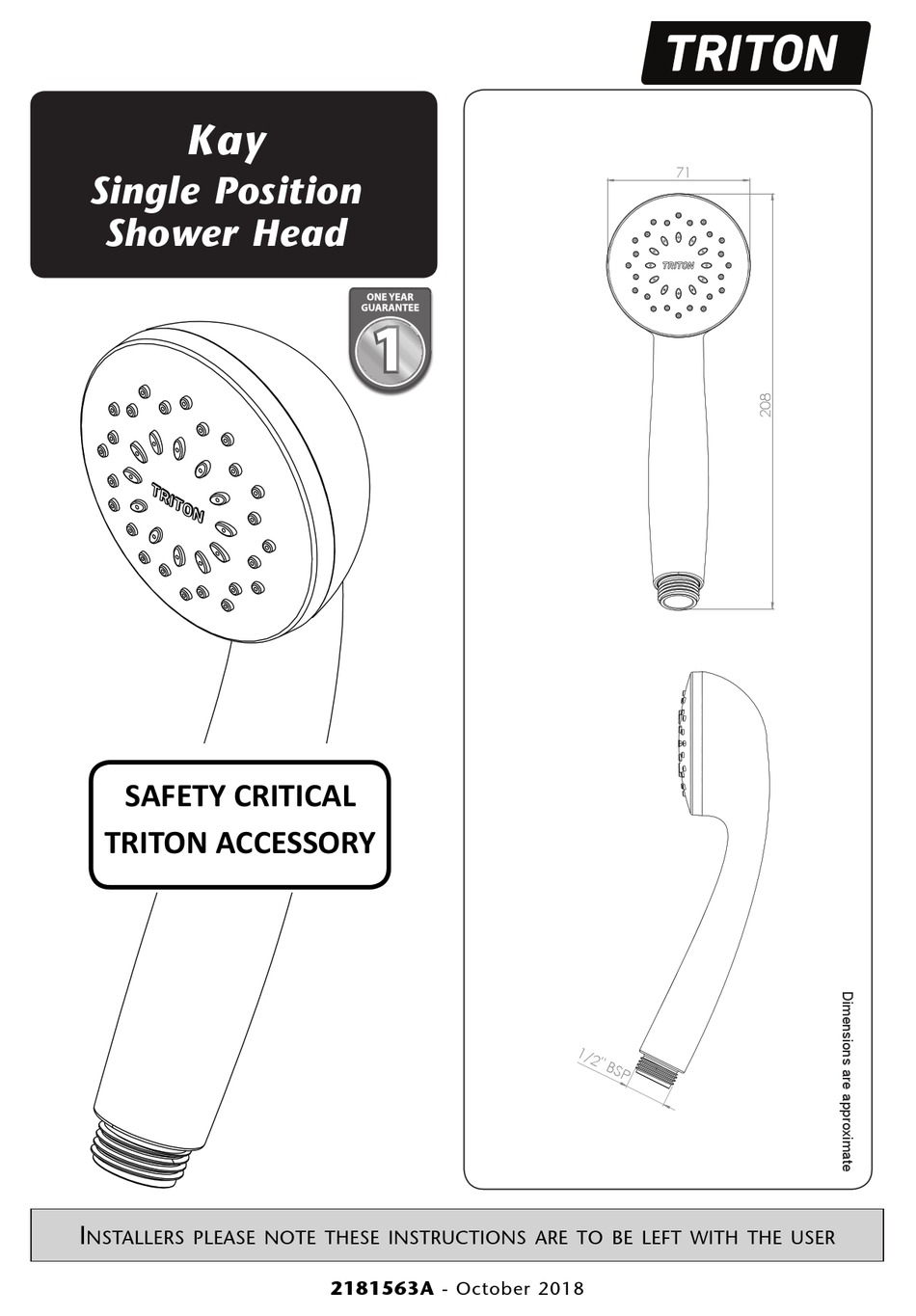 TRITON KAY 88500096 INSTALLATION Pdf Download ManualsLib