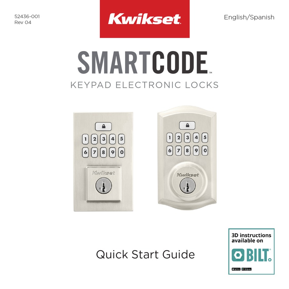 Kwikset Smartcode 9260cnt 514s Quick Start Manual Pdf Download Manualslib 4627