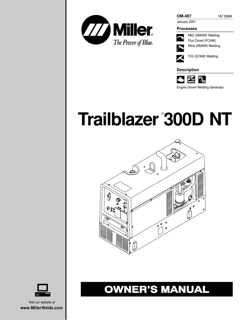 MILLER TRAILBLAZER 300D NT OWNER