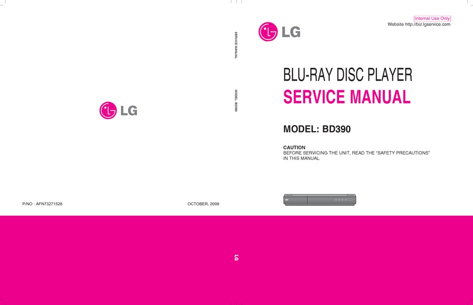 LG BD390 SERVICE MANUAL Pdf Download | ManualsLib