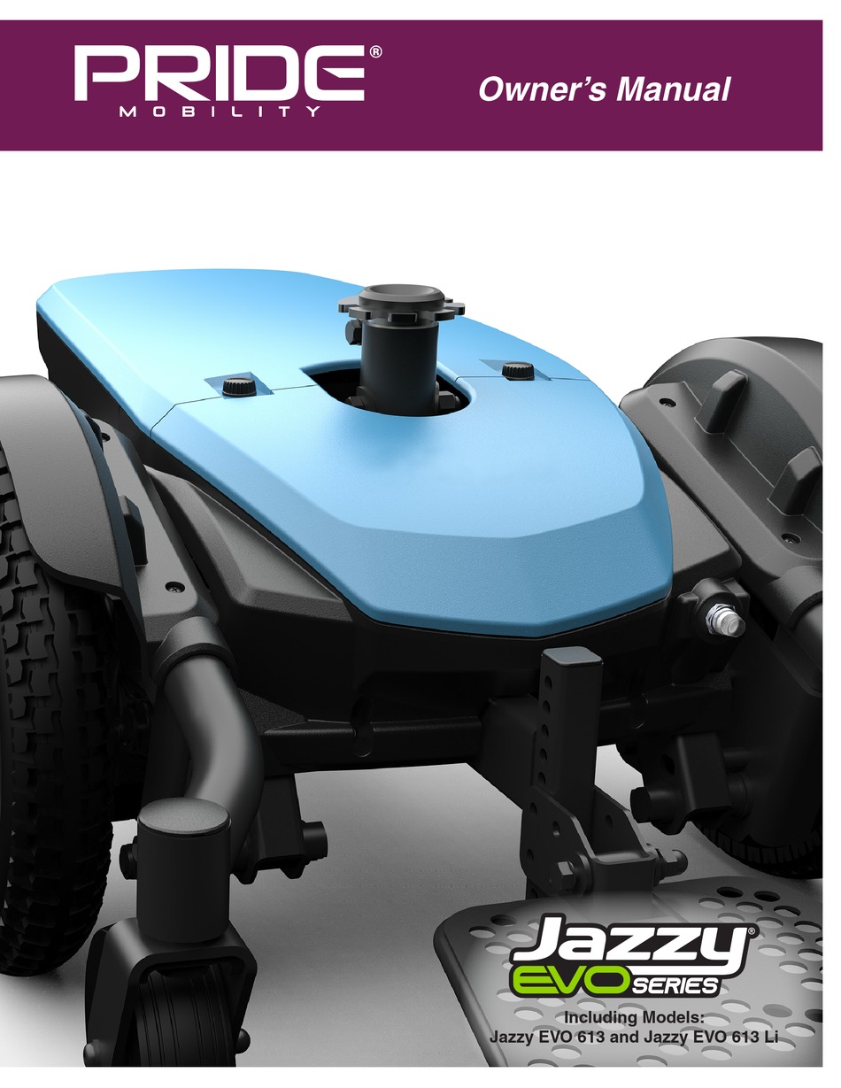 Pride Mobility Jazzy Evo Series Owners Manual Pdf Download Manualslib