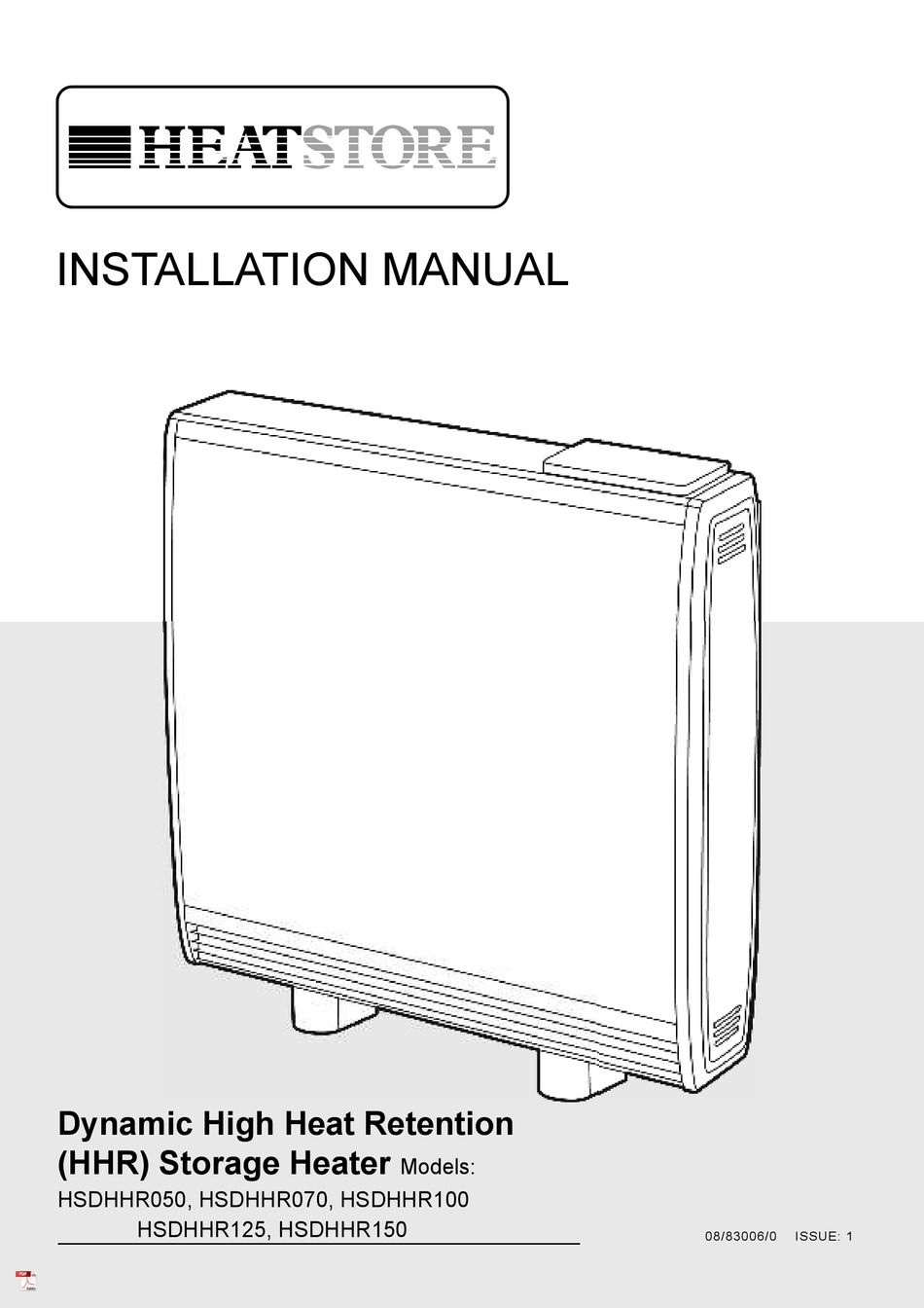 HEATSTORE HSDHHR070 INSTALLATION MANUAL Pdf Download ManualsLib