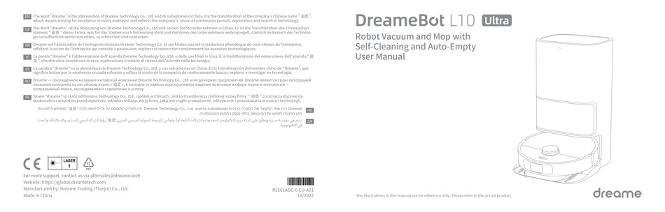 Manual de usuario Dreame Bot L10s Ultra (83 páginas)
