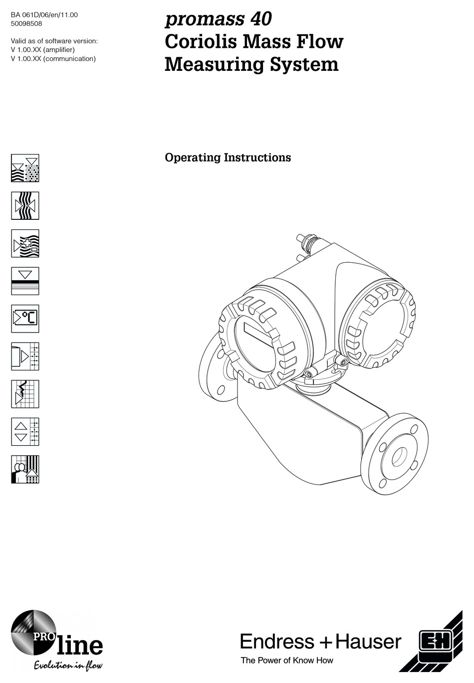 Endress Hauser Promass Operating Instructions Manual Pdf Download