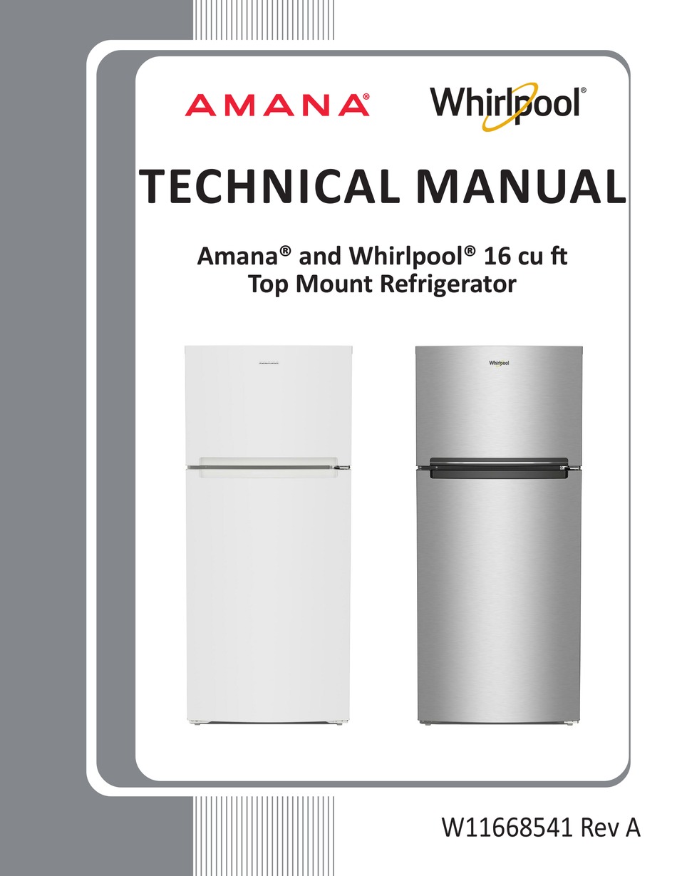 WHIRLPOOL AMANA TECHNICAL MANUAL Pdf Download ManualsLib