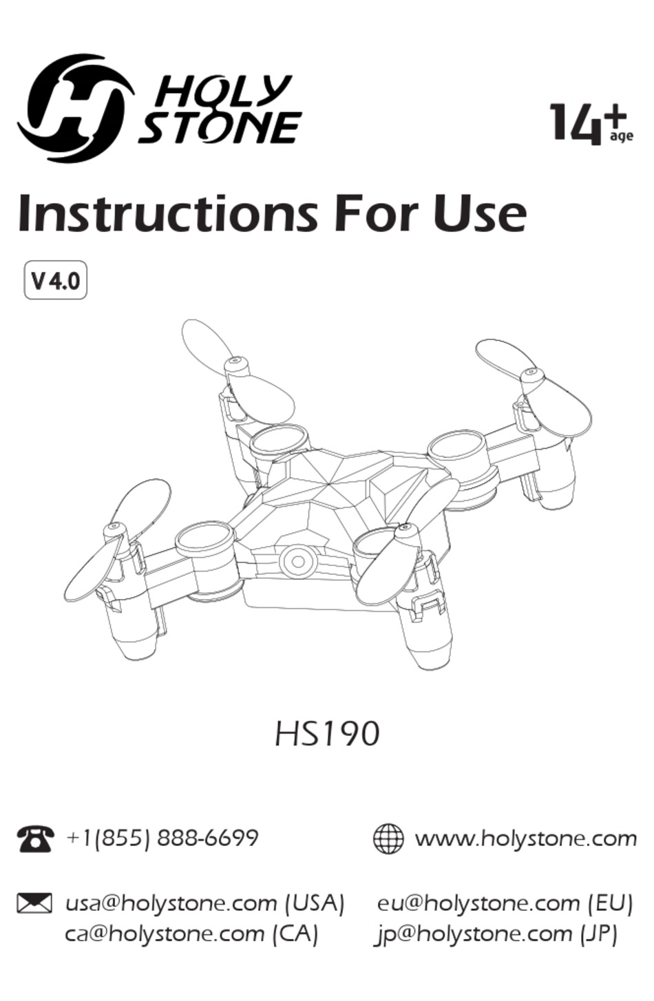 HOLY STONE HS190 INSTRUCTIONS FOR USE MANUAL Pdf Download ManualsLib