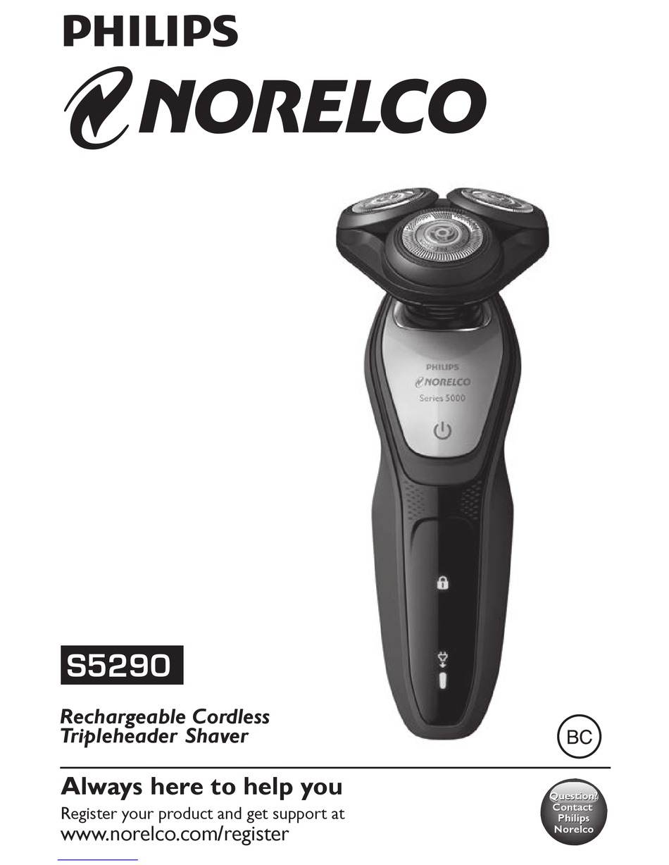 PHILIPS NORELCO 5000 SERIES MANUAL Pdf Download ManualsLib