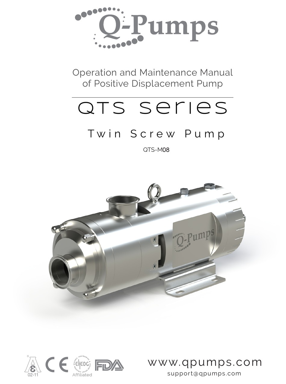 QPUMPS QTSM08 OPERATION AND MAINTENANCE MANUAL Pdf Download ManualsLib