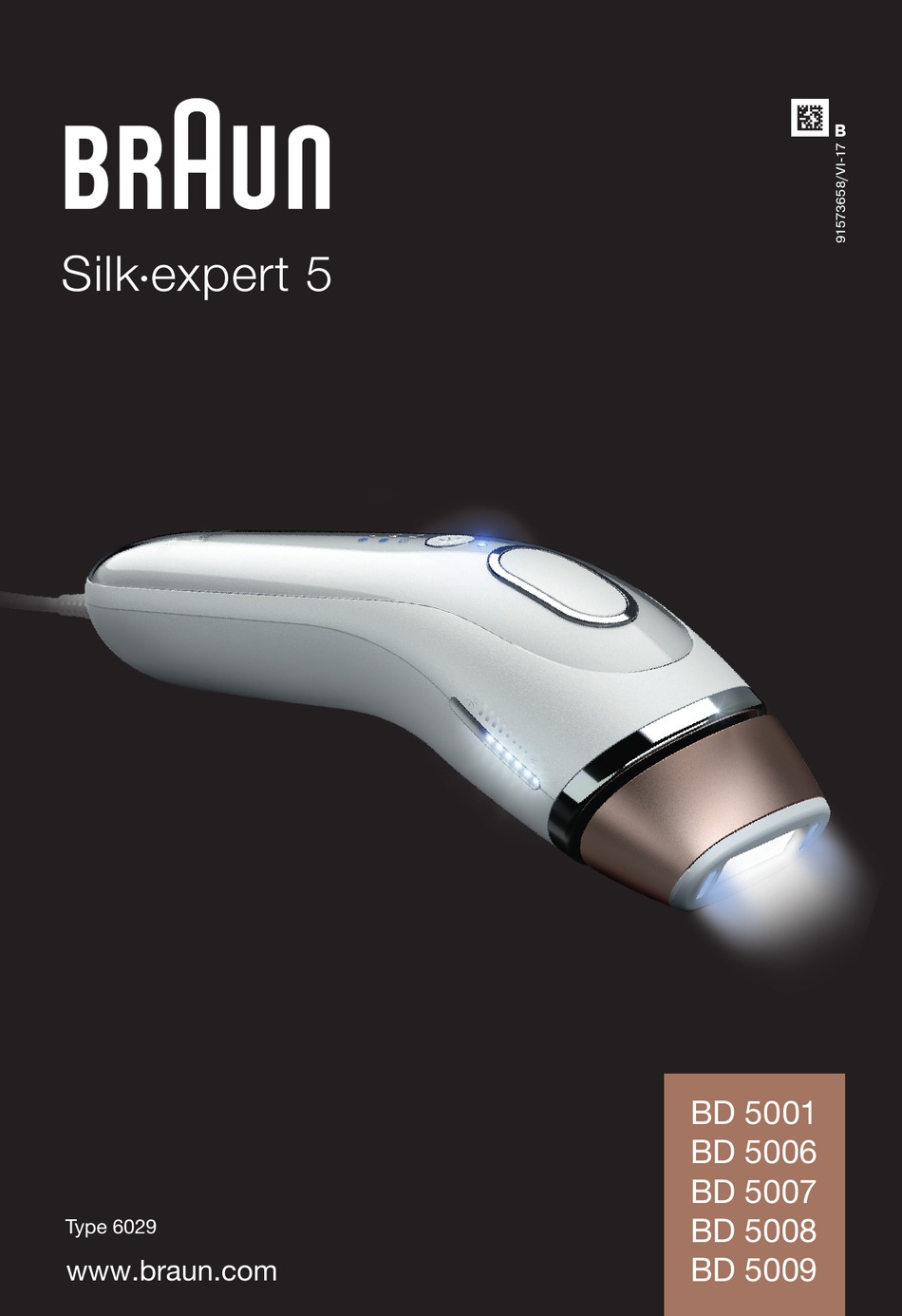 manual instrucciones braun silk expert pro 5