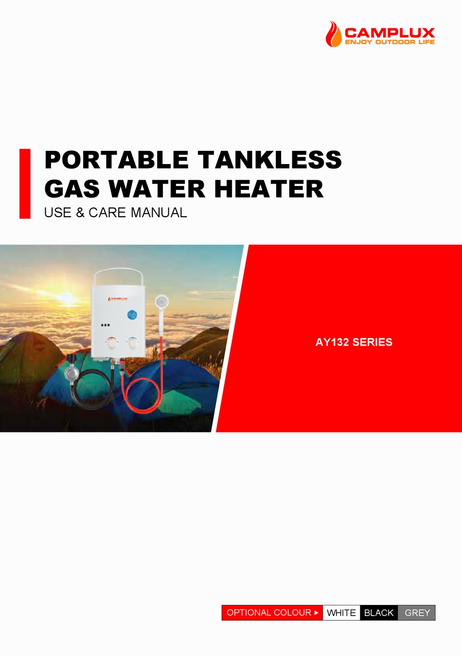 CAMPLUX AY132 SERIES USE & CARE MANUAL Pdf Download ManualsLib