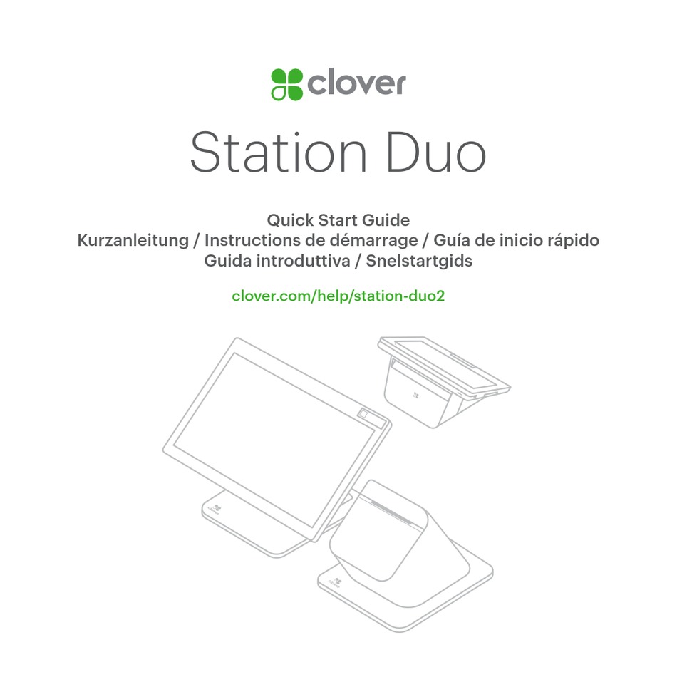 CLOVER STATION DUO QUICK START MANUAL Pdf Download ManualsLib
