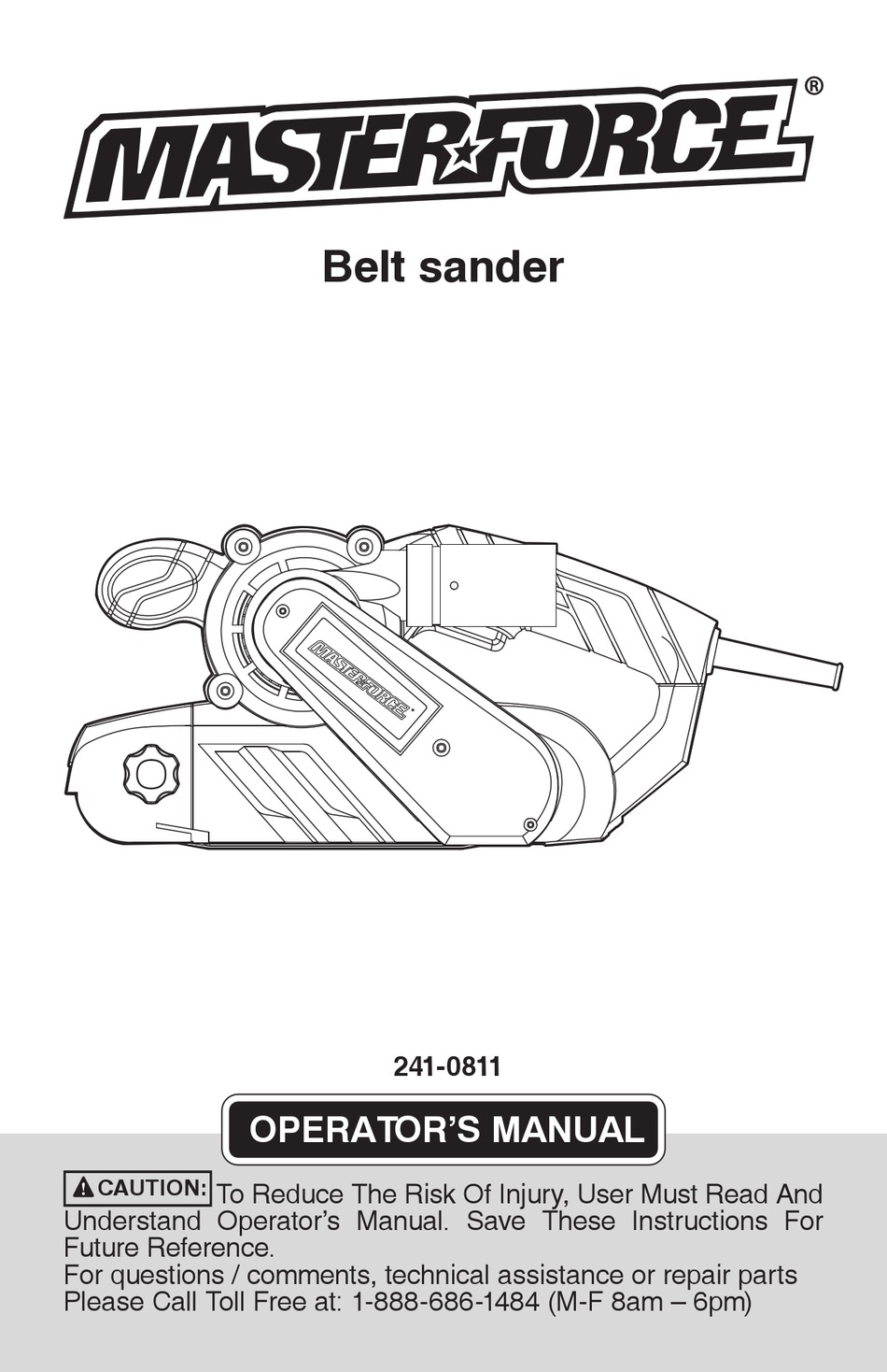MASTERFORCE 2410811 OPERATOR'S MANUAL Pdf Download ManualsLib