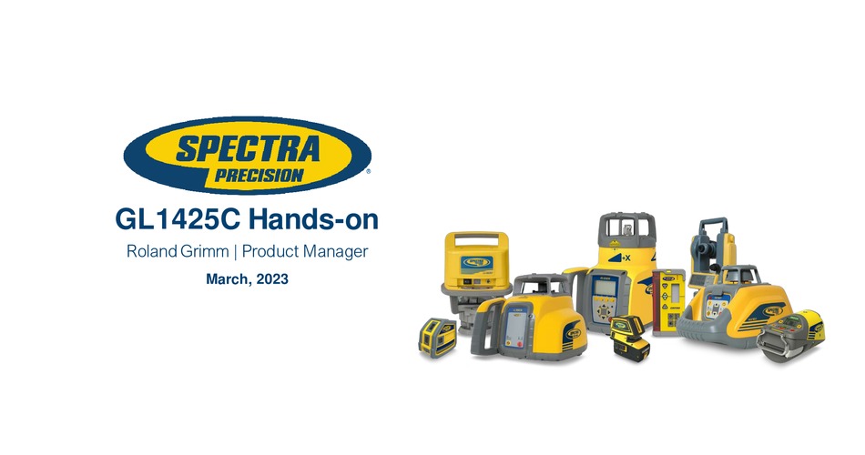 SPECTRA GL1425C INSTRUCTIONS MANUAL Pdf Download ManualsLib