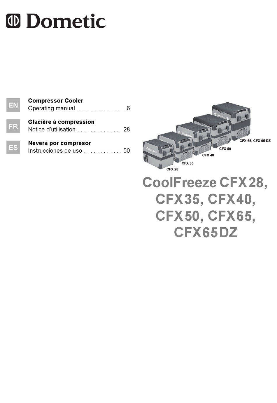 DOMETIC COOLFREEZE CFX65 OPERATING MANUAL Pdf Download | ManualsLib