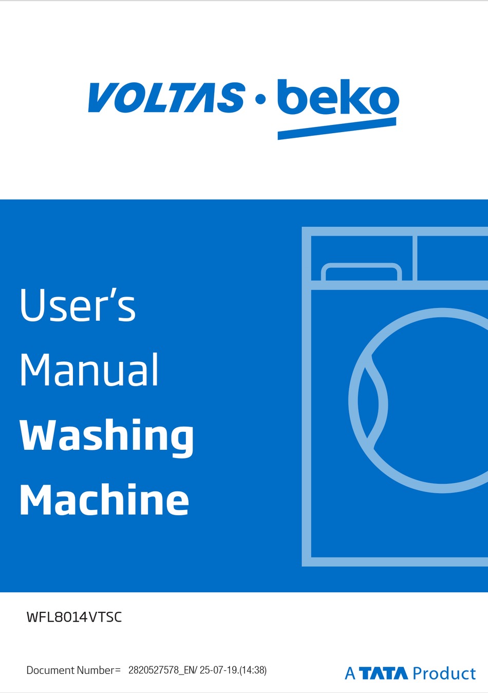TATA MOTORS VOLTAS BEKO WFL8014VTSC USER MANUAL Pdf Download ManualsLib