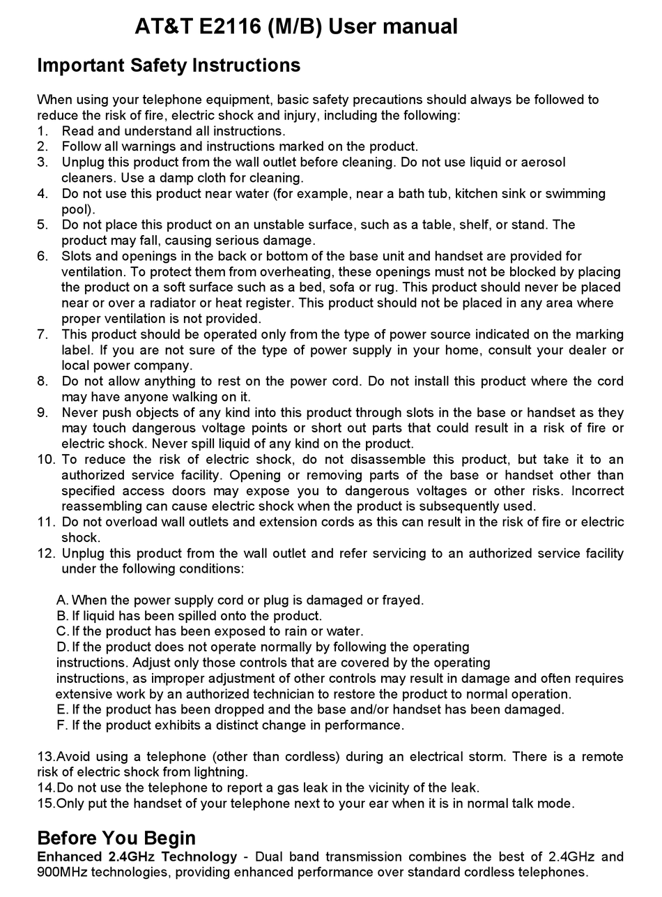 AT T E2116 USER MANUAL Pdf Download ManualsLib at-t-e2116-user-manual-pdf-download-manualslib