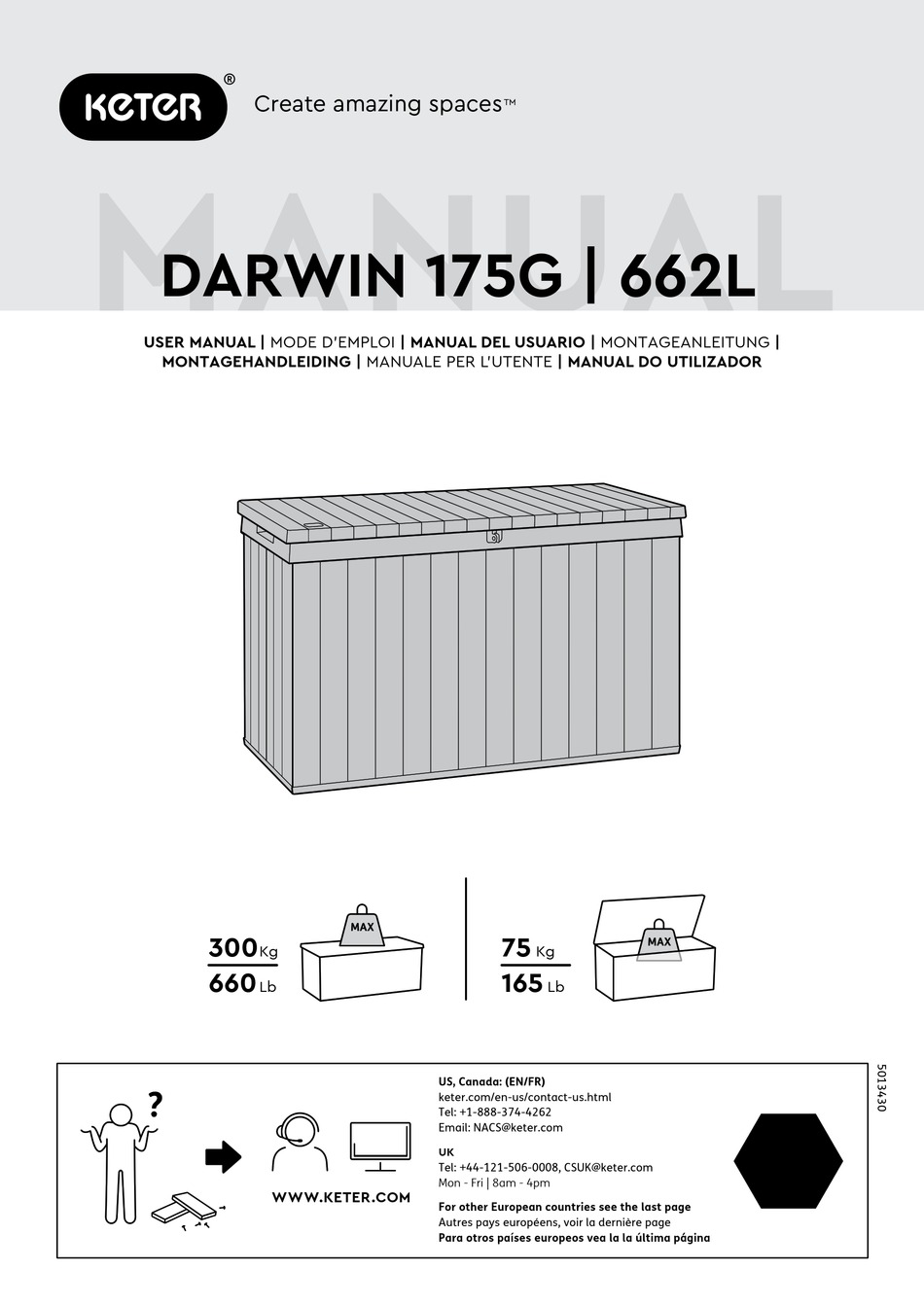 KETER DARWIN 175G USER MANUAL Pdf Download ManualsLib