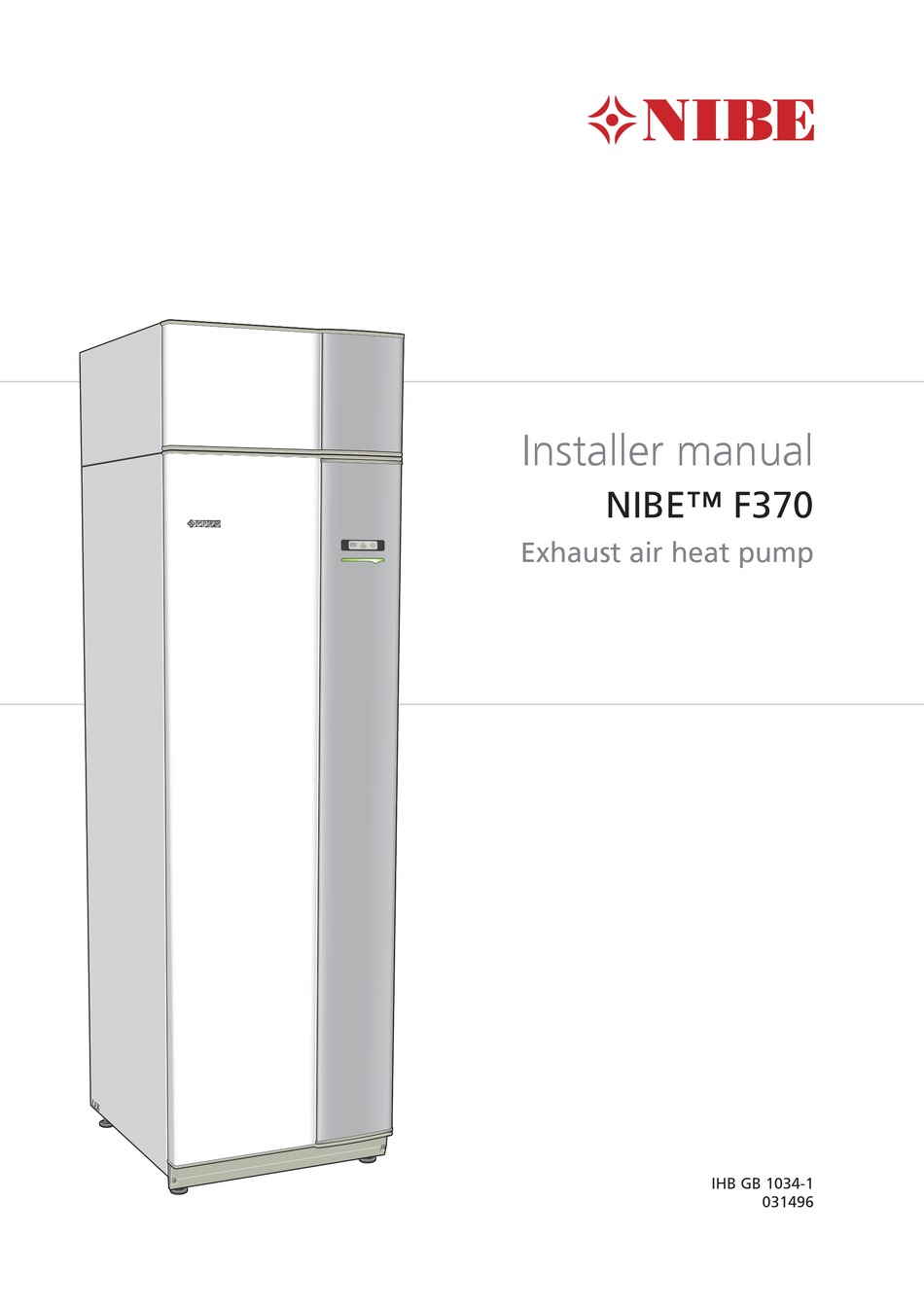 NIBE F370 INSTALLER MANUAL Pdf Download ManualsLib