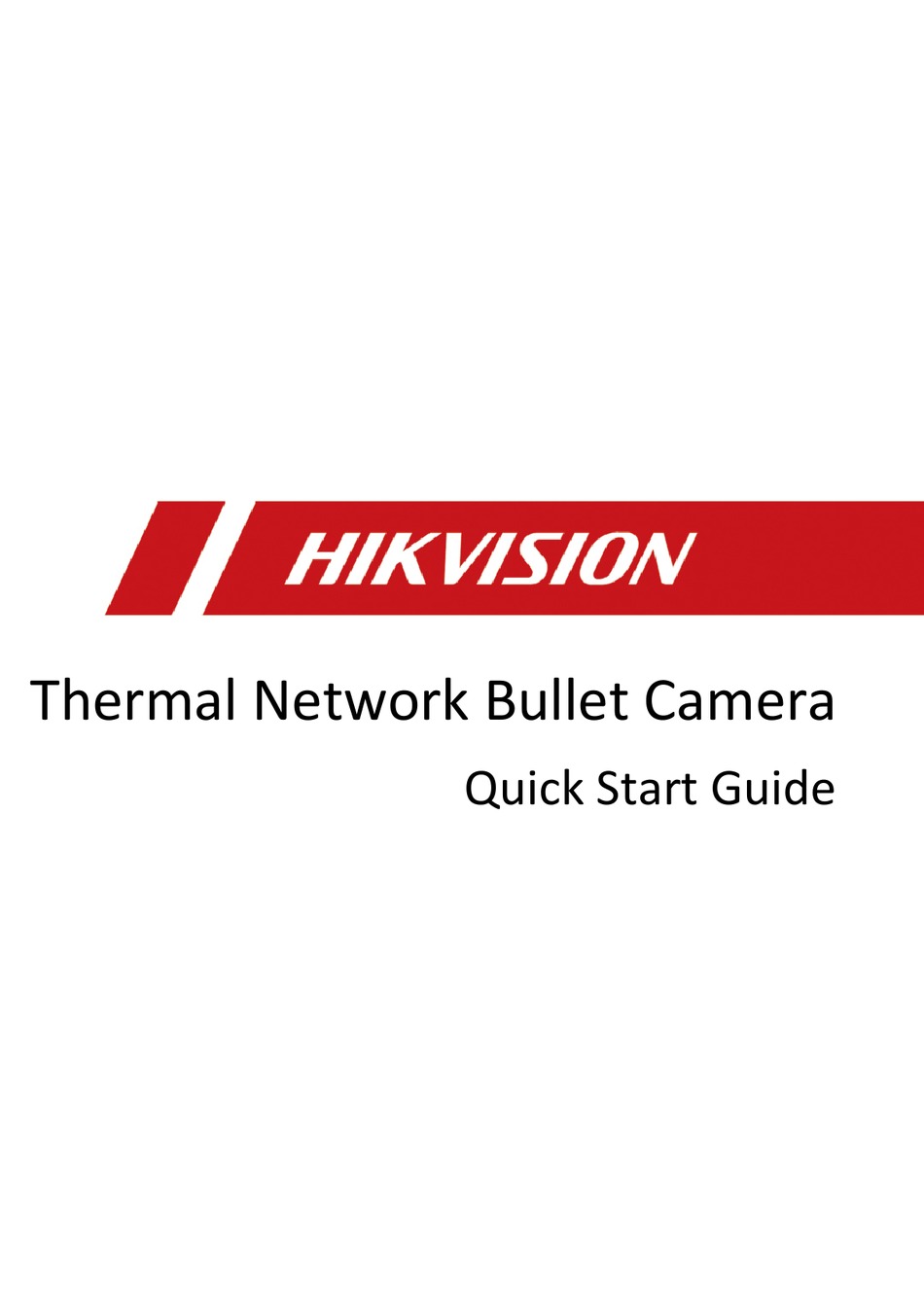 HIKVISION DS-2TD2637T-15/QY QUICK START MANUAL Pdf Download | ManualsLib