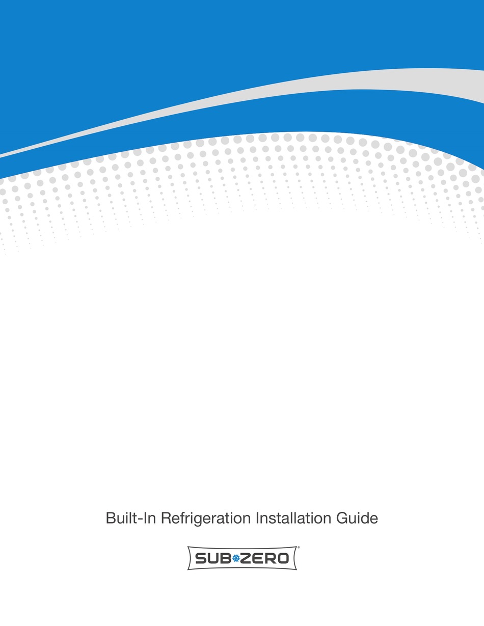 SUBZERO BI42UFDID/O INSTALLATION MANUAL Pdf Download ManualsLib