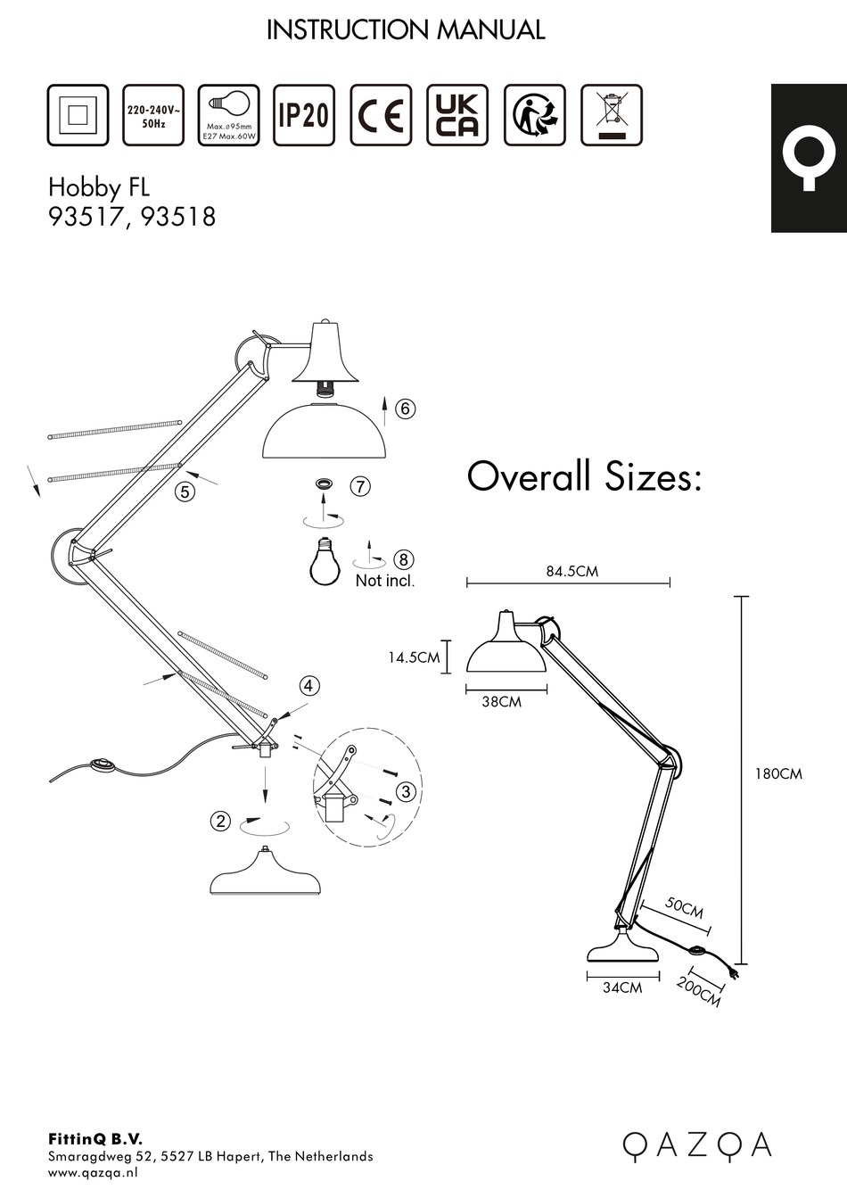 QAZQA HOBBY FL 93517 INSTRUCTION MANUAL Pdf Download | ManualsLib