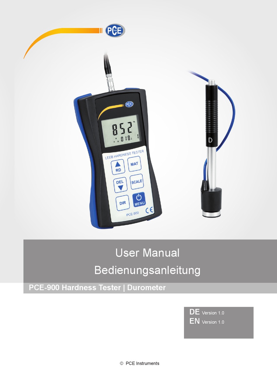 PCE INSTRUMENTS PCE-900-ICA USER MANUAL Pdf Download | ManualsLib