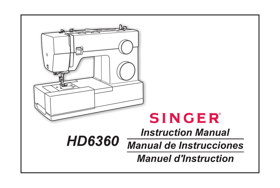 SINGER HD6360 INSTRUCTION MANUAL Pdf Download ManualsLib