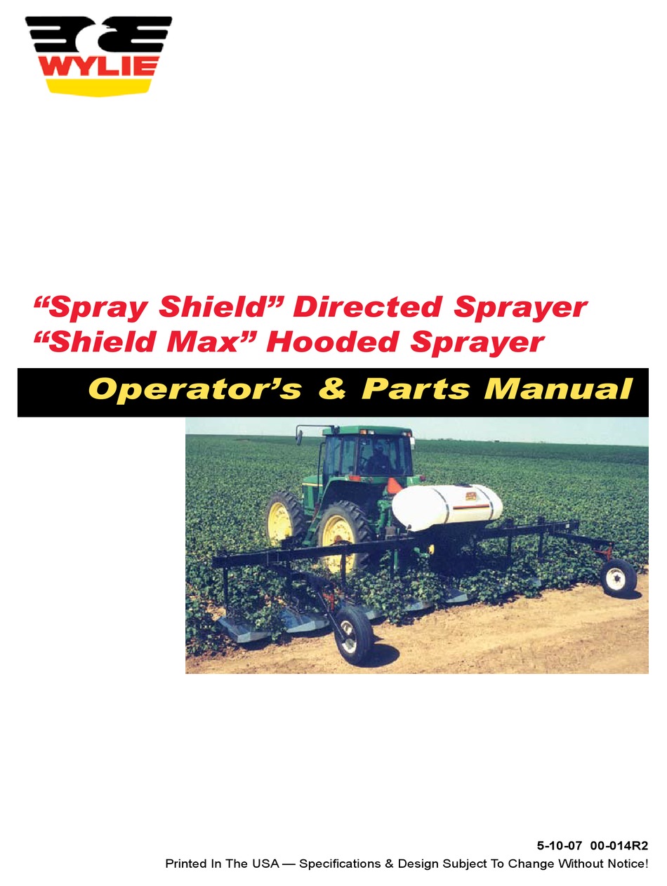 WYLIE SPRAY SHIELD OPERATOR