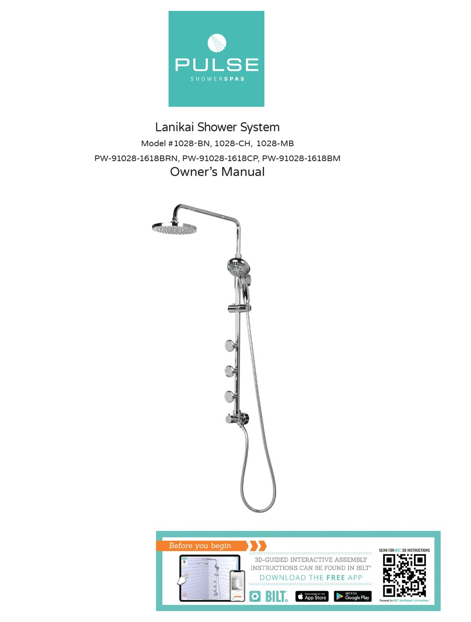 PULSE SHOWER SPAS LANIKAI PW910281618BRN OWNER'S MANUAL Pdf Download