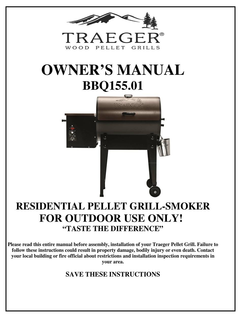 TRAEGER BBQ155.01 OWNER'S MANUAL Pdf Download | ManualsLib