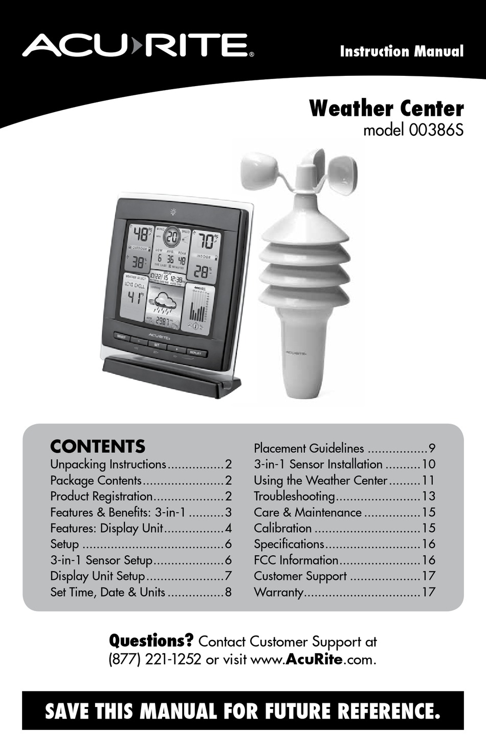 ACURITE 00386S INSTRUCTION MANUAL Pdf Download ManualsLib