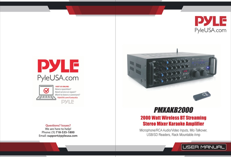 PYLE PMXAKB2000 USER MANUAL Pdf Download | ManualsLib